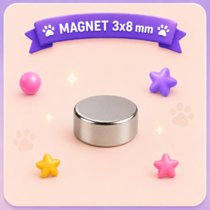 Magnet 3×8 mm für FlexiPets